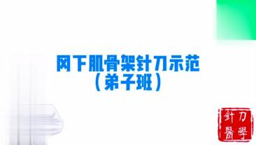 冈下肌骨架针刀示范视频封面